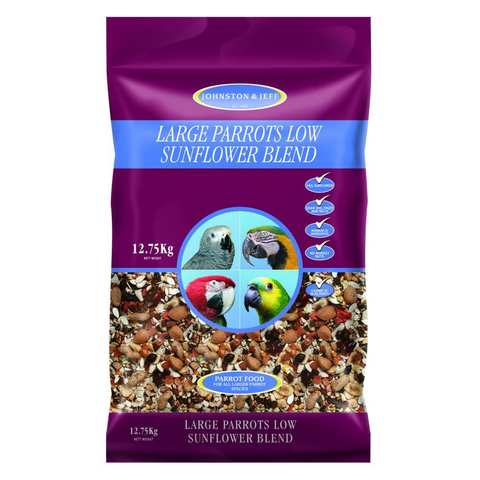 Johnston & Jeff Low Sunflower for Large Parrots Food 12.75kg