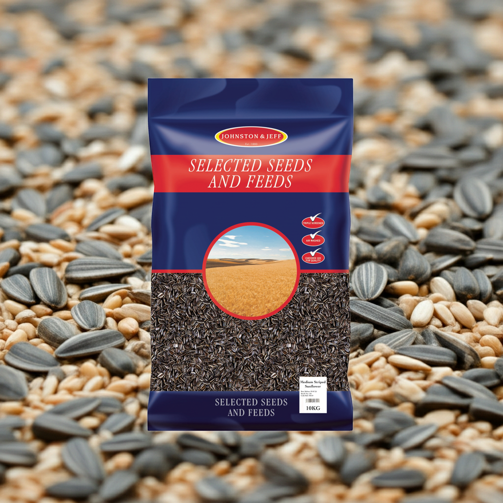 Johnston & Jeff Sunflower Medium Striped 10kg