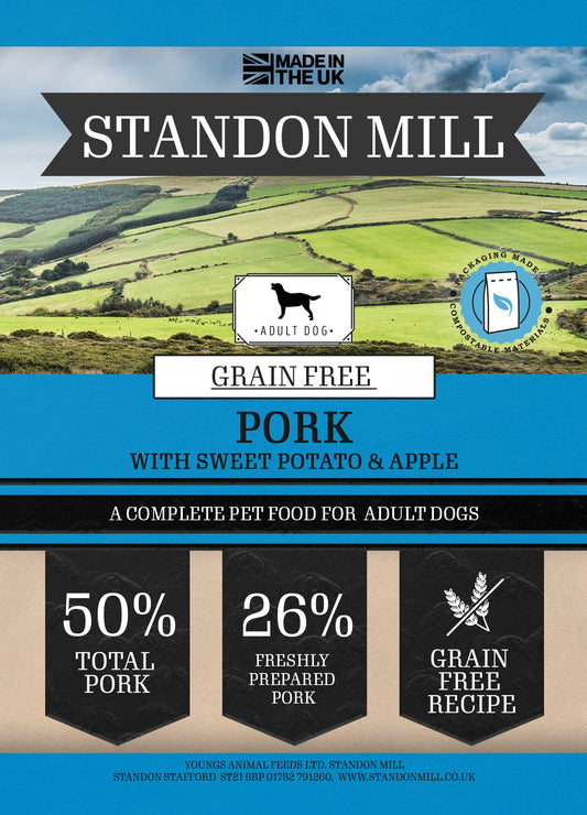 Standon Mill Gf Dog Pork 15Kg