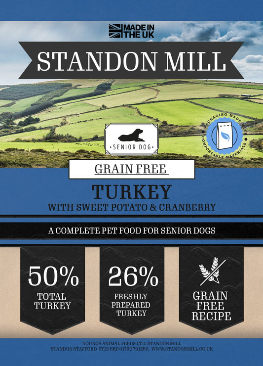 Standon Mill Gf Dog Turkey 15Kg
