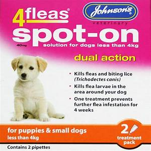 Johnsons 4fleas Spot-on Puppies up to 4 kg