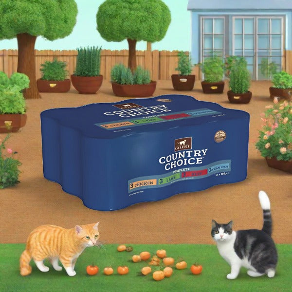 Gelert Country Choice Cat Food 12x400g tins