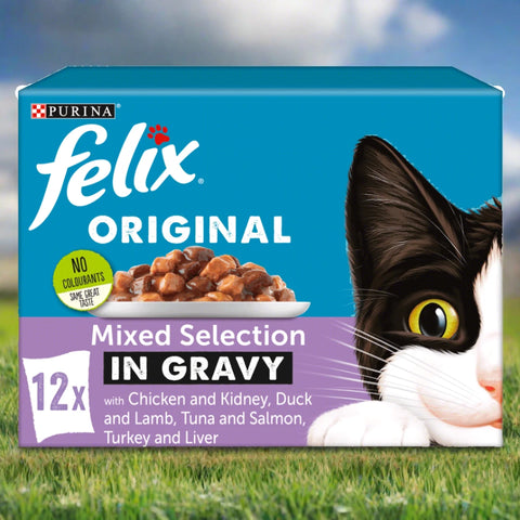 Felix Mixed Selection in Gravy Pouches 12X85G