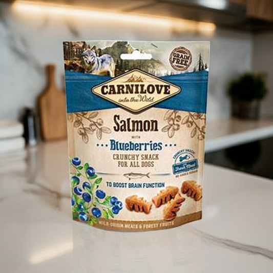 Carnilove Salmon with Blueberries Crunchy Dog Treats 200g