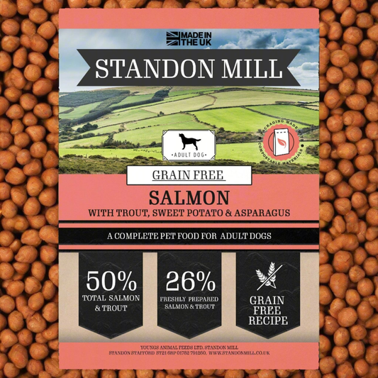 Standon Mill Working Adult Dog GF Salm,Trout, Sweet Pot & Asp 13.5 kg