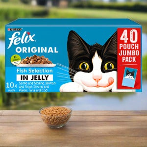 Felix Cat Food Pouches 40pk Fish