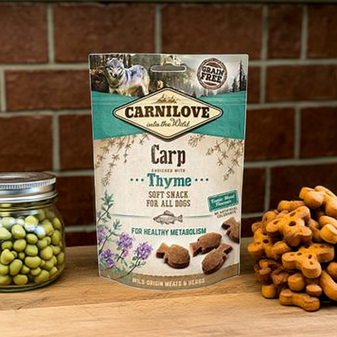 Carnilove Semi-Moist Carp with Thyme Dog Treats 200g
