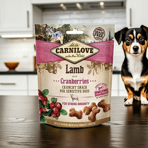 Carnilove Lamb with Cranberries Crunchy Dog Treats 200g