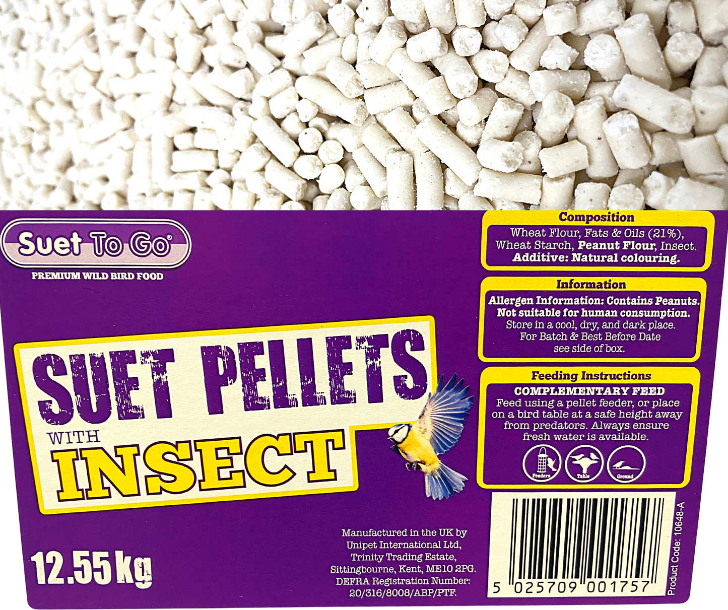 Stg Suet Pellet Insect 12.55Kg